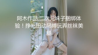 阿木作品,二次元妹子捆绑体验！挣扎扭动吊缚玩弄丝袜美腿