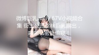 微博巨乳 sally 67V小视频合集 街上公园丝袜巨乳露出，啪啪私密处偷窥！