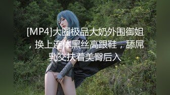 [MP4]大圈极品大奶外围御姐，换上连体黑丝高跟鞋，舔屌乳交扶着美臀后入