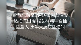 超靓东航空姐韩X和男友性爱私拍流出 制服女神翘丰臀抽插后入 黑牛大屌双插浪叫